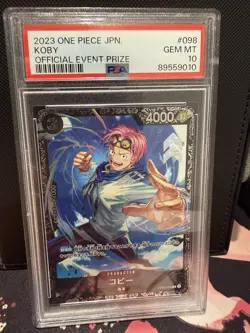 Koby One Piece 2023 Official Flagship Event Prize Promo Japanese #098 PSA 10 - Image 1