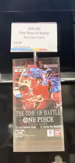 12 Sealed Bandai One Piece TCG OP-16 THE TIME OF BATTLE Booster Pack Bundle - Image 3