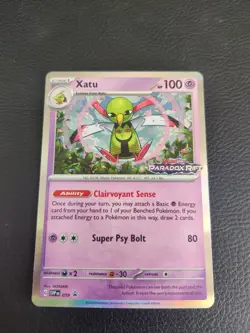 Pokemon TCG - Xatu Stamped Paradox Rift Black Star Promo SVP 059 - Image 1