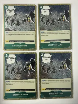 4x Electrical Luna OP08-036 Rare Two Legends One Piece Near Mint - Image 1