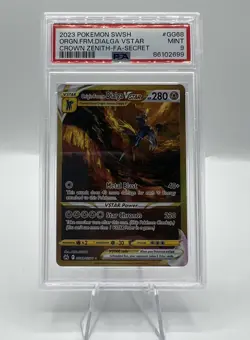 Pokemon Origin Forme Dialga Vstar Secret Rare Crown Zenith GG68/GG70 PSA 9 Mint - Image 1