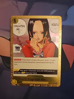 One Piece The Azure Sea's Seven - You'll Frighten Me... - Rare Foil - OP14-118 - Image 1