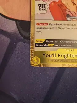 One Piece The Azure Sea's Seven - You'll Frighten Me... - Rare Foil - OP14-118 - Image 4