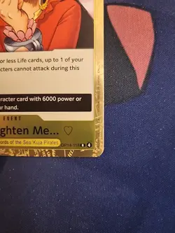 One Piece The Azure Sea's Seven - You'll Frighten Me... - Rare Foil - OP14-118 - Image 5