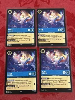 4x Disney Lorcana: Fabled - Alice - Growing Girl - 160/204 x4 - Image 1