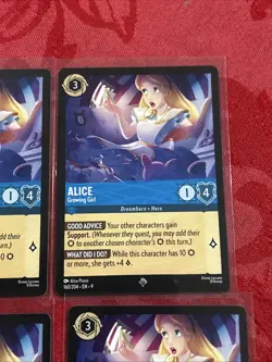 4x Disney Lorcana: Fabled - Alice - Growing Girl - 160/204 x4 - Image 2