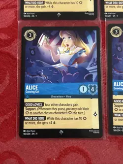 4x Disney Lorcana: Fabled - Alice - Growing Girl - 160/204 x4 - Image 4