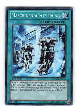 Yugioh MASCHINENDUPLIZIERUNG , lcyw-de145 Super Rare deutsch NM 1. Auflage - Image 1