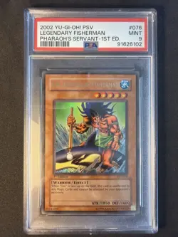 Yugioh The Legendary Fisherman PSV 076 1st Ed. PSA 9 - Image 1