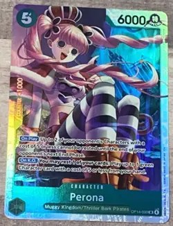 Perona Op14-033 SR The Azure Sea's Seven One Piece CCG English NM/M - Image 1