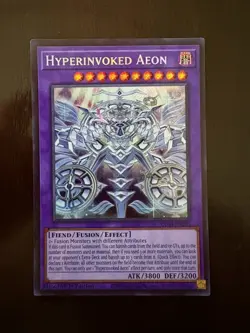 Yugioh Hyperinvoked Aeon CORI-EN033 Secret Rare 1st Edition Chaos Origins NM - Image 1