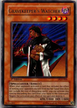 Gravekeeper's Watcher PGD-064 Rare Pharaonic Guardian Yu-Gi-Oh 1st Edition MP - Image 1