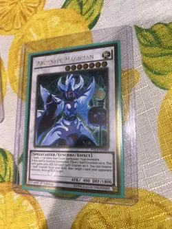 Konami Yu-Gi-Oh! TCG Arcanite Magician PGL3-EN060 Gold Rare Holo 1st EN - Image 1