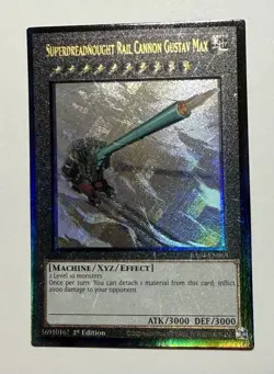 Superdreadnought Rail Cannon Gustav Max (PCR) RA04-EN063 Quarter Century Yugioh - Image 1