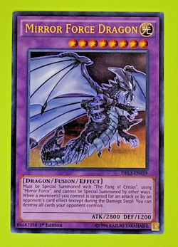 Yu-Gi-Oh Mirror Force Dragon 1st Edition Ultra Rare DRL3-EN059 Nm - Image 1