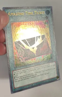 Yu-Gi-Oh! TCG Amazing Time Ticket LIOV-ENSP1 Ultra Rare Limited Edition LP - Image 2