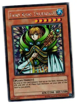 Yugioh Fairy King Truesdale WC4-001 Secret Rare LP - Image 1