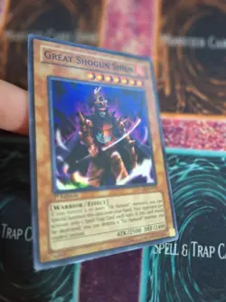 Yu-Gi-Oh! TCG Great Shogun Shien STON-EN013 Super Rare 1st Edition LP - Image 2