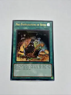 Yu Gi Oh Pre-Preparation of Rites (RA01-EN055) Ultra Rare 1st edition (NM) - Image 1