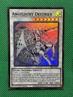 YuGiOh! - Angelechy Destrier CORI-EN092 Super Rare 1st Edition Near Mint - Image 1