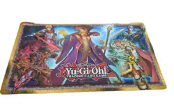 Konami Yugioh Shonen Jump Card Game Play Mat 24" x 14” 1996 Large Mouse Pad - Image 1