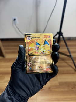 2021 Pokemon Celebrations Ultra Premium Coll CHARIZARD Gold Metal #4 - Image 1