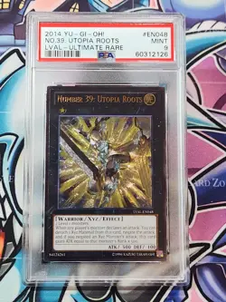 YUGIOH LVAL-EN048 Number 39: Utopia Roots ULTIMATE RARE UNLIMITED PSA 9 - Image 1