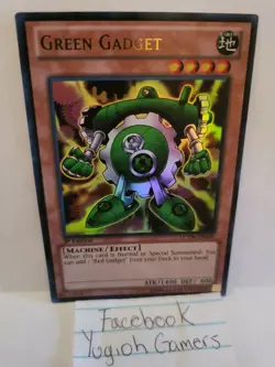 Yugioh Green Gadget LCYW 1st Edition Ultra Rare Light Played - Image 1