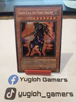 Yu-Gi-Oh Swift Gaia The Fierce Knight CT1 Secret Rare Played - Image 1