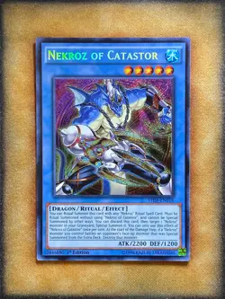 Yugioh Nekroz of Catastor THSF-EN018 Secret Rare 1st Ed NM - Image 1