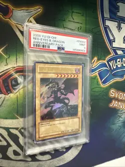Yugioh! Red-Eyes B. Dragon YAP1-EN002 Ultra Rare Limited Edition PSA MINT 9 - Image 1