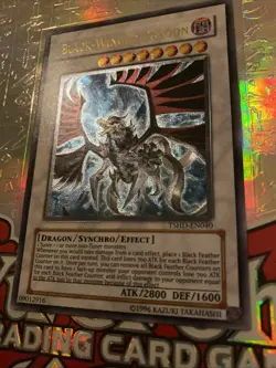 Yu-Gi-Oh! TCG Black-Winged Dragon TSHD-EN040 Ultimate Rare Unlimited LP-Ex - Image 3