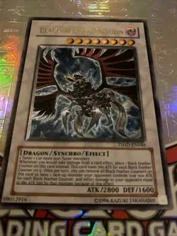 Yu-Gi-Oh! TCG Black-Winged Dragon TSHD-EN040 Ultimate Rare Unlimited LP-Ex - Image 4
