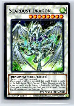 Stardust Dragon TOCH-EN050 Rare Toon Chaos Yu-Gi-Oh Lightly Played - Image 1