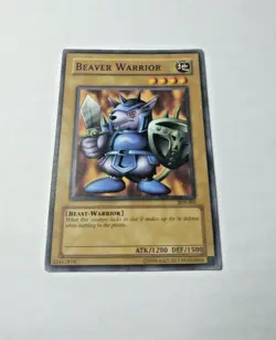 YuGiOh - Beaver Warrior Starter Deck Yugi SDY-005 1st Edition - Premium NOS - Image 2
