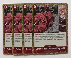 One Piece English - Color of the Supreme King Haki - OP12-018 - R - NM x4 - Image 1