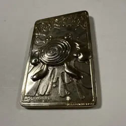 1999 Burger King Pokemon 23K Gold Plated Trading Card Poliwhirl Loose Vintage - Image 2