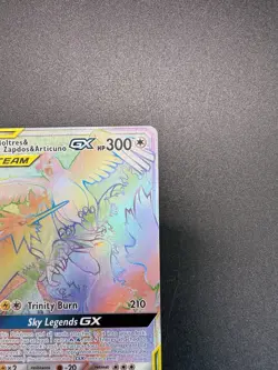 Moltres & Zapdos & Articuno GX 69/68 Rainbow Rare Hidden Fates Pokemon Card - Image 4