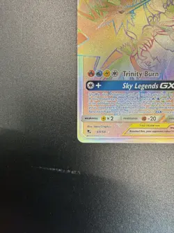 Moltres & Zapdos & Articuno GX 69/68 Rainbow Rare Hidden Fates Pokemon Card - Image 5