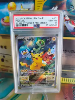 Pokemon Karte Card Pikachu Scarlett Violett Holo Fullart Promo japanese PSA 10 - Image 1
