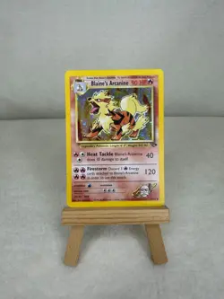 Blaine's Arcanine 1/132 Gym Challenge Pokemon Card Unlimited Holo LP/NM - Image 1