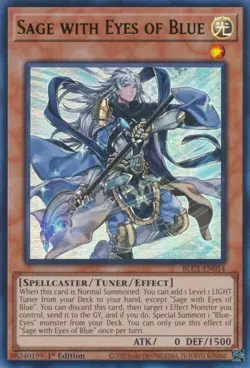 [GOLD ULTRA RARE] YuGiOh - Sage With Eyes of Blue - NM/M - BLC1-EN014 - 1st Ed - Image 1