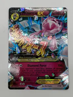 Mega M. Diancie EX XY44 XY Black Star Promo English Pokemon Card LP Promos - Image 1