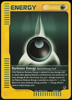Darkness Energy 158/165 Expedition Base Set Rare Pokemon Card - NM - Image 1