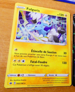 POKEMON REGNE DE GLACE CARD RARE HOLO CARTE FULGURIS 052/198 FR VF JCC EB06 MINT - Image 1