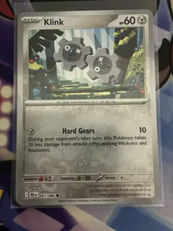 Klink - 061/086 - Reverse Holo - Black Bolt BLK - NM/M - Pokemon Card - Image 1