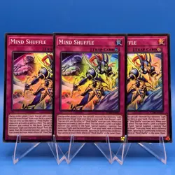 Yugioh! 3x Mind Shuffle CORI-EN065 Super Rare 1st Ed NM - Image 1