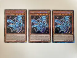 Yugioh Heart of the Blue-Eyes x 3 - 1st Edition Starlight Rare NM - Free Holo A - Image 1