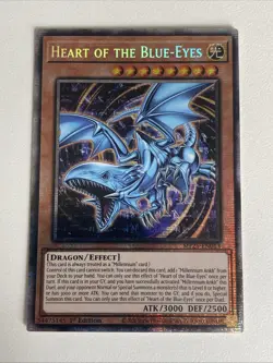 Yugioh Heart of the Blue-Eyes x 3 - 1st Edition Starlight Rare NM - Free Holo A - Image 3
