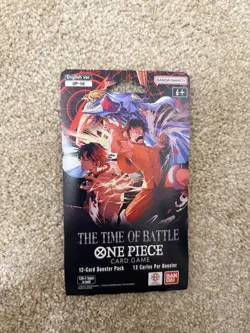 One Piece TCG English OP-16 The Time of Battle Sleeved Booster Pack SEALED - Image 1